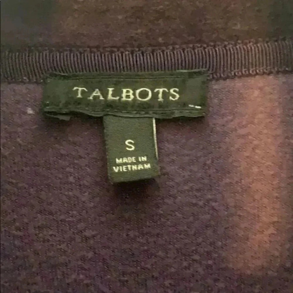 Talbots size small velour zipper jacket-Next to New - Picture 3 of 5